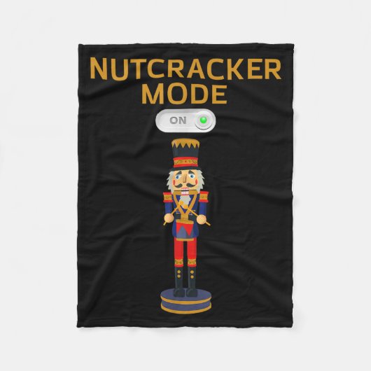 Funny Nutcracker Shirt Christmas Nutcracker Mode O Fleece Deken (Voorkant)