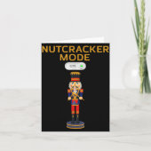 Funny Nutcracker Shirt Christmas Nutcracker Mode O Kaart (Voorkant)