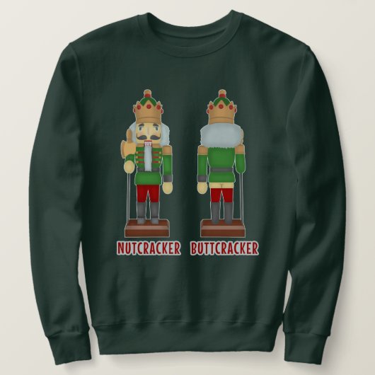 Funny Nutcracker Xmas Humor Ugly KerstSweater Trui (Design voorkant)