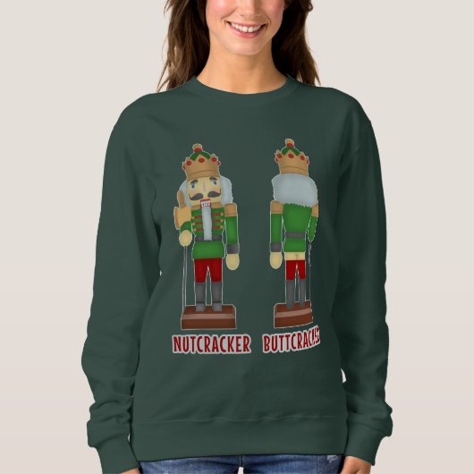 Funny Nutcracker Xmas Humor Ugly KerstSweater Trui (Voorkant)