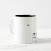 Funny Nutella Definition Tweekleurige Koffiemok (Voorkant links)