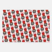 Funny Nutkraker Kerstmis Inpakpapier Vel (Voorkant 2)