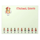 Funny Nutkraker Leger Notitieblok (Voorkant)