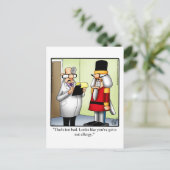 Funny Nutkraker Nut Allergy Humor Briefkaart (Staand voorkant)