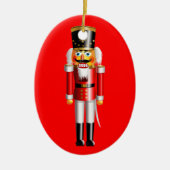 Funny Nutkraker Speelgoed Soldaten Keramisch Ornament (Voorkant)