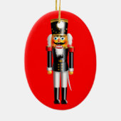 Funny Nutkraker Speelgoed Soldaten Keramisch Ornament (Achterkant)