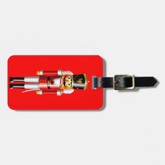 Funny Nutkraker Speelgoed Soldier Bagagelabel (Voorkant horizontaal)