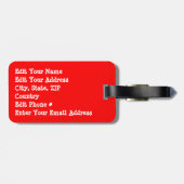 Funny Nutkraker Speelgoed Soldier Bagagelabel (Achterkant horizontaal)