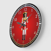 Funny Nutkraker Speelgoed Soldier Cartoon Grote Klok (Hoek)