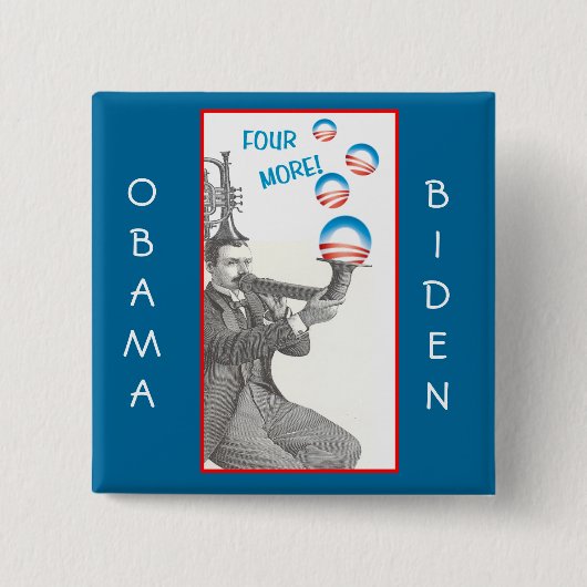 Funny Obama Biden pin Vierkante Button 5,1 Cm (Voorkant)