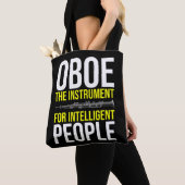 Funny Oboe Player Intelligent Musician Humor Tote Bag (Dichtbij)