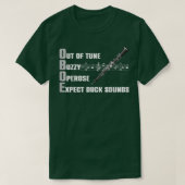 Funny Oboist Music Orchestra Oboe Musical Instrume T-shirt (Design voorkant)