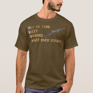 Funny Oboist Music Orchestra Oboe Musical Instrume T-shirt
