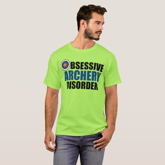 Funny Obsessief Archery Disorder T-shirt (Voorkant volledig)