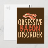 Funny Obsessief Bacon Disorder Briefkaart (Voorkant / Achterkant)