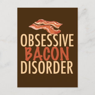 Funny Obsessief Bacon Disorder Briefkaart