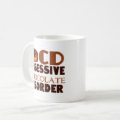 Funny Obsessief-Chocoladestoornis Koffiemok (Voorkant links)