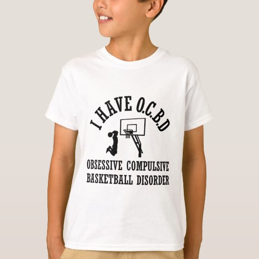 Funny Obsessief Compulsive Basketball Disorder T-shirt (Voorkant)