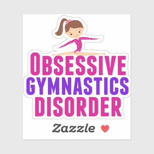 Funny Obsessief-gymnastiekstoornis Sticker (Vel)