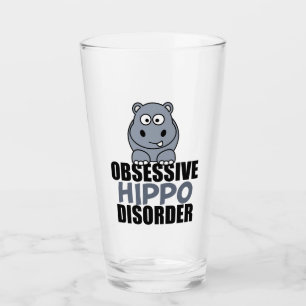 Funny Obsessief Hippo stoornis Glas