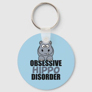 Funny Obsessief Hippo stoornis Sleutelhanger