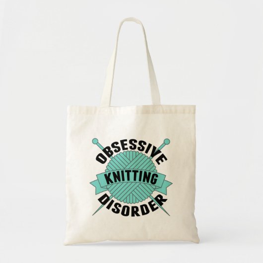 Funny Obsessief Knitory Disorder Tote Bag (Voorkant)