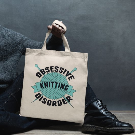 Funny Obsessief Knitory Disorder Tote Bag