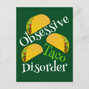Funny Obsessief Taco Disorder Briefkaart