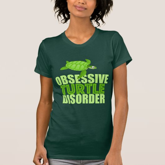 Funny Obsessive Turtle Disorder T-shirt (Voorkant)