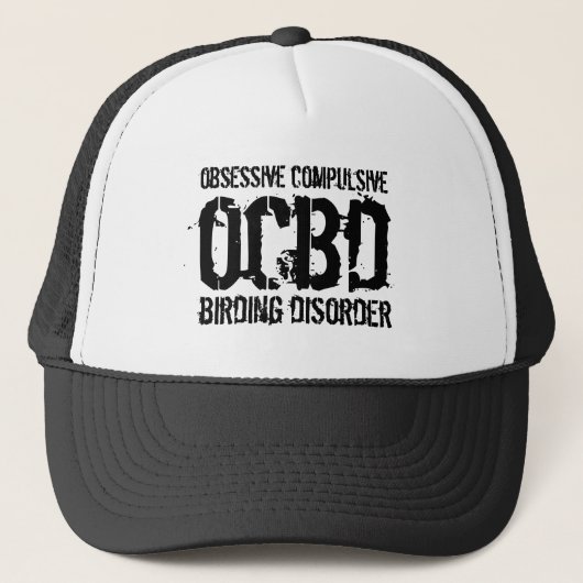 Funny OCBD (obsessief-Compulsive Birding Disorder) Trucker Pet (Voorkant)