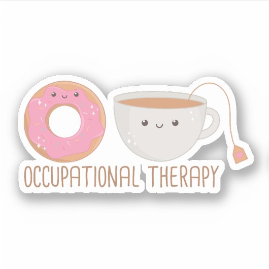 Funny Occupational Therapy O-Tea Sticker (Voorkant)