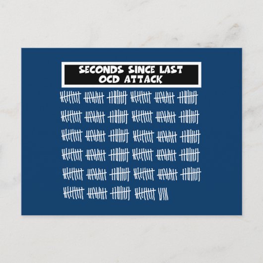 Funny OCD Briefkaart (Voorkant)