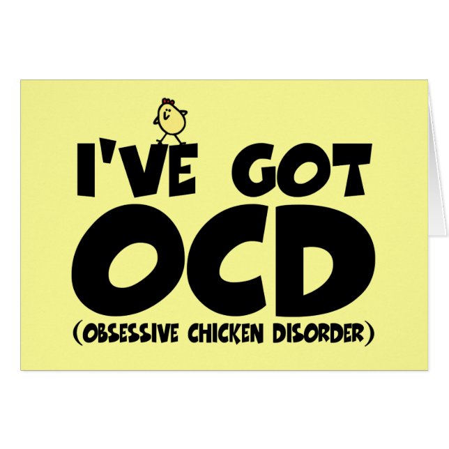 Funny OCD kip (Voorkant Horizontaal)