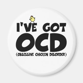 Funny OCD kip Magneet