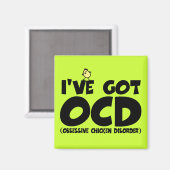 Funny OCD kip Magneet (Voorkant / Achterkant)