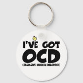 Funny OCD kip Sleutelhanger (Voorkant)