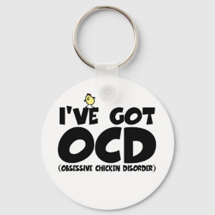 Funny OCD kip Sleutelhanger