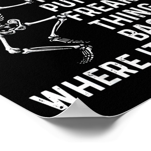 Funny Ocd Quote Put It Back Where It Belongs Poster (Hoek)