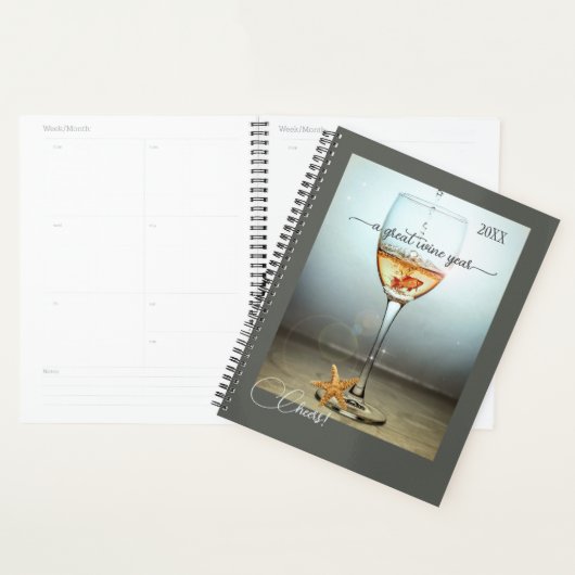 Funny Ocean Design Wine Year Planner (Display)