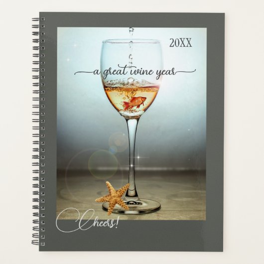 Funny Ocean Design Wine Year Planner (Voorkant)