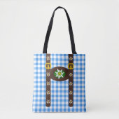 Funny Octoberfest Lederhosen Suspenders Tote Bag (Voorkant)