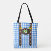 Funny Octoberfest Lederhosen Suspenders Tote Bag (Achterkant)