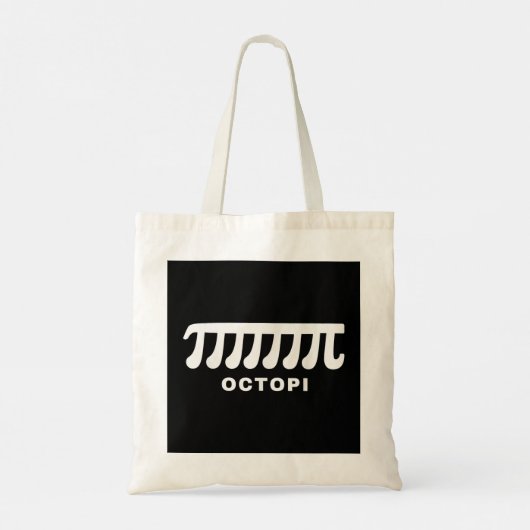 Funny Octopi Pun Happy PI Day Wiskunde leraar Tote Bag (Achterkant)