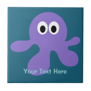 Funny Octopus aangepaste keramische tegels Tegeltje
