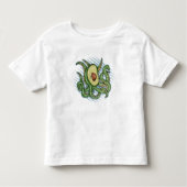 Funny Octopus Avocado Kinder Shirts (Voorkant)