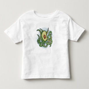 Funny Octopus Avocado Kinder Shirts