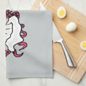 Funny Octopus Bride en Groom Wedding Art Theedoek (Quarter Fold)