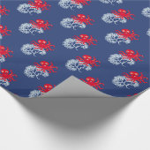 Funny octopus cadeaupapier (Hoek)