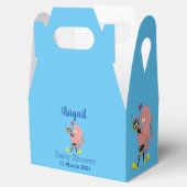 Funny octopus hugs diver cartoon humor bedankdoosjes (Geopend)