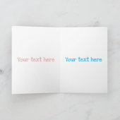 Funny octopus hugs diver cartoon humor kaart (Binnen)